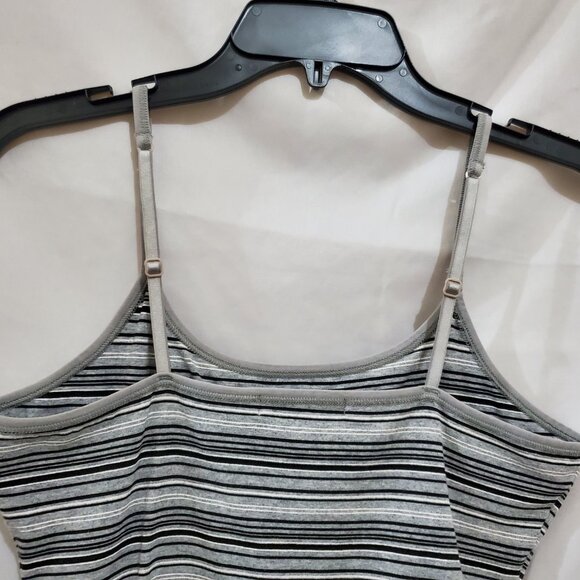 Live Love Lounge Vintage Striped Shelf Bra Cami Top Size Medium - Picture 6 of 15